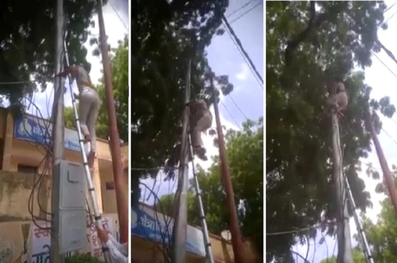 पुलिस ने हेलमेट न पहनने पर काट दिया चालान, गुस्से में लाइनमैन ने भी कर दिया थाने का ये हाल