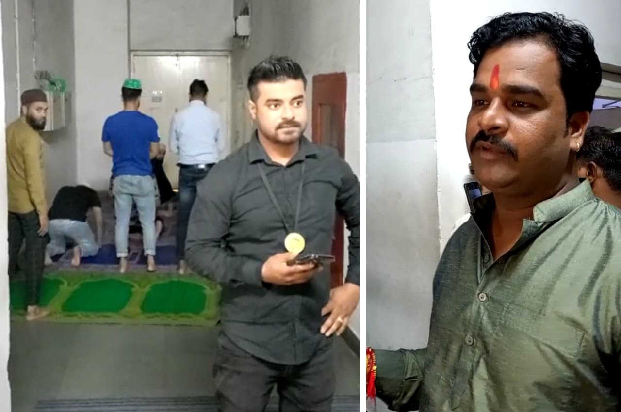 लखनऊ के बाद अब भोपाल के मॉल में पढ़ी गई नमाज, विरोध में बजरंग दल ने गाया राम भजन