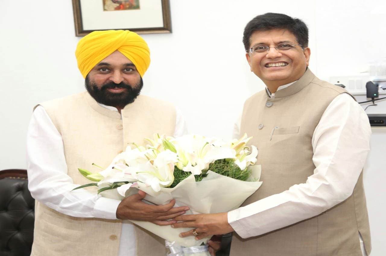 Punjab: CM मान ने केंद्रीय मंत्री पीयूष गोयल से की मुलाकात, प्रदेश को मिलेगा करोड़ों का लाभ, जानिए