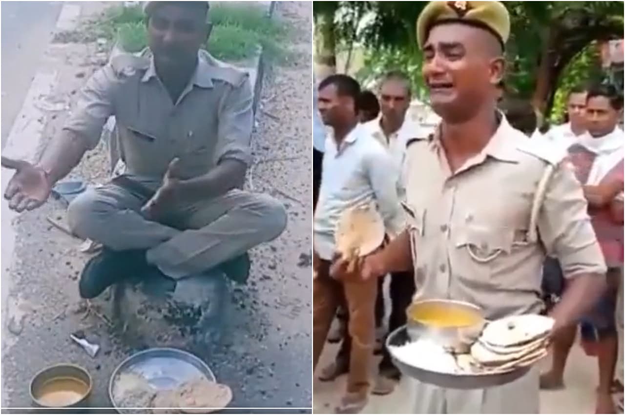 Firozabad: मैस का खाना दिखाते हुए फूट-फूटकर रोया सिपाही, अखिलेश यादव ने भी कसा तंज