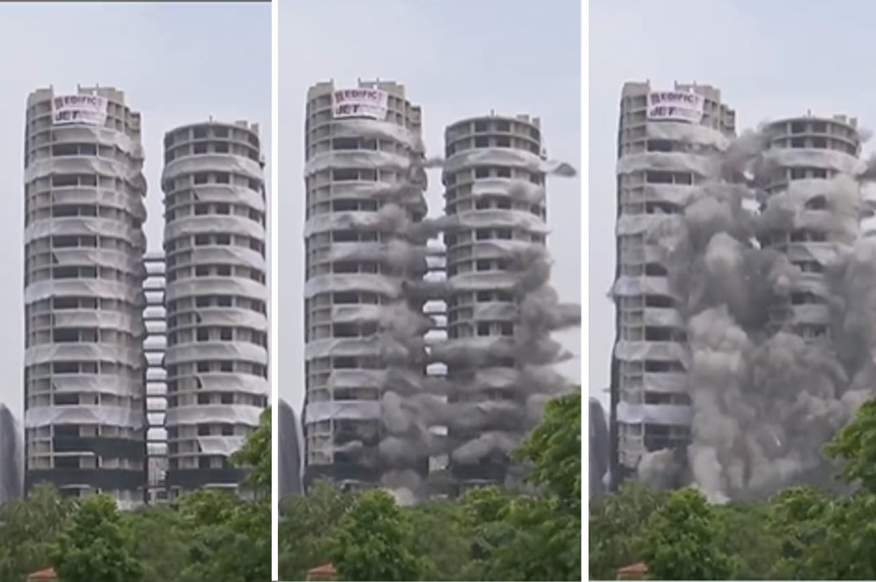 Twin Towers Demolition Video: महज 15 सेकंड में जमींदोज हुआ ट्विन टावर, कोर्ट से लेकर धाराशायी होने तक की पूरी खबर, कब-कब क्या हुआ?