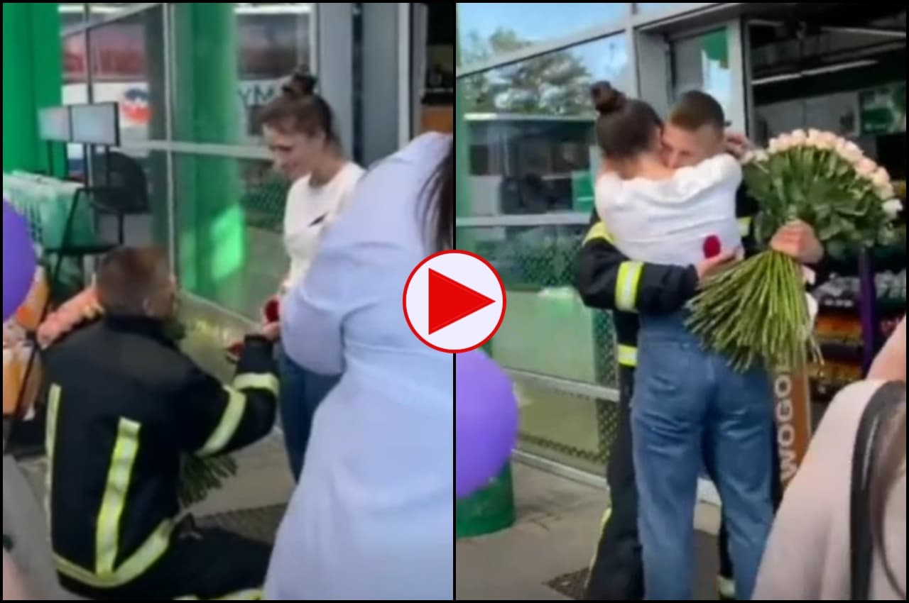 Viral Video: मोहब्बत जिंदाबाद! जंग के बीच जवान ने गर्लफ्रेंड को किया प्रपोज़, 'हां' बोलते ही बजा सायरन, देखें