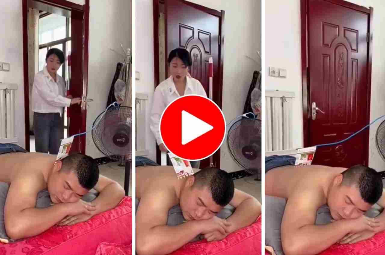 Viral Video: पीठ खुजाने के लिए शख्स ने निकाला देसी जुगाड़, देखकर पत्नी भी रह गई हैरान