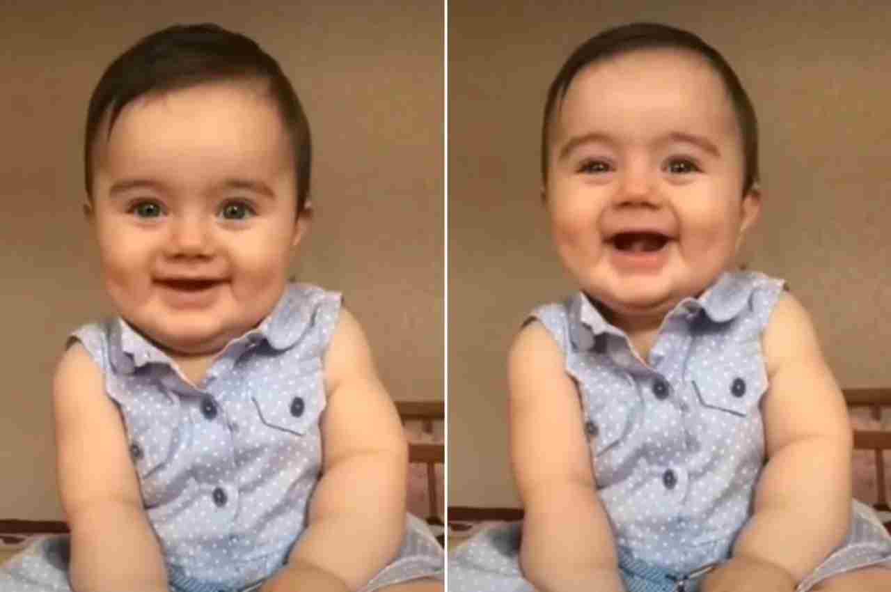 Viral Video: कैमरे में पहली बार देख कर छोटे बच्चे ने किया ऐसा क्यूट स्माइल, फिदा हो गए यूजर्स
