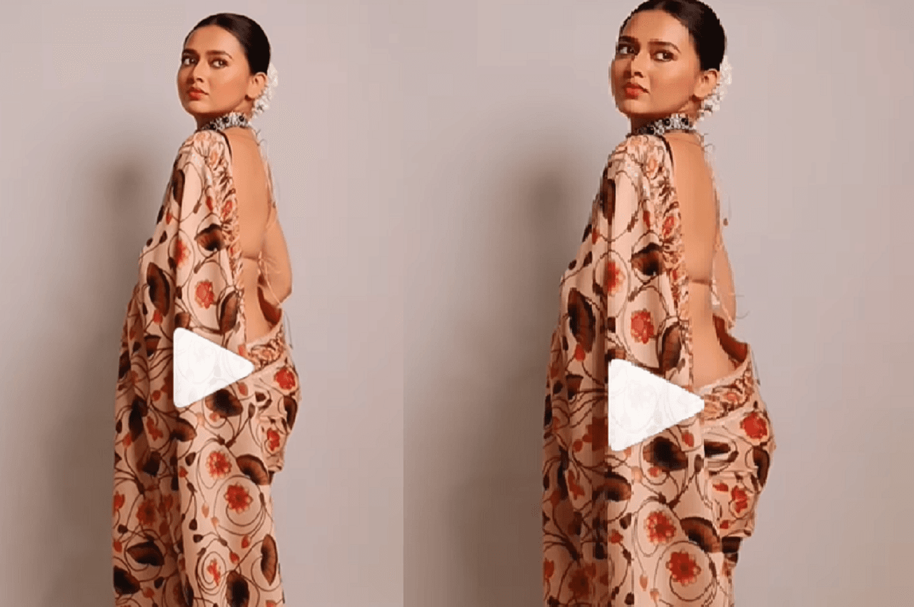 Tejasswi Prakash ने साड़ी और बैकलेस ब्लाउज में बढ़ा दिया इंटरनेट का पारा, वीडियो से नहीं हटेगी नजर