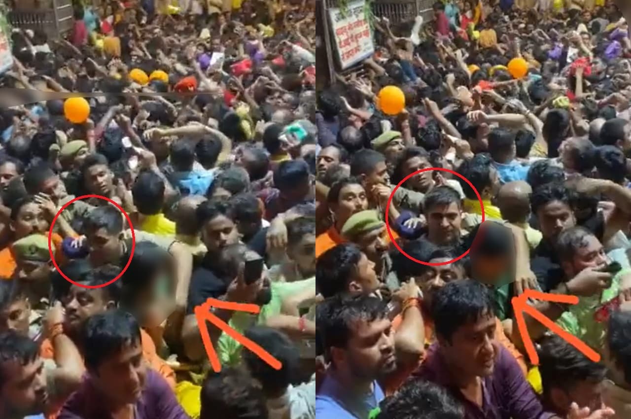Vrindavan: बिहारीजी मंदिर में महिला से अश्लीलता करने वाला वर्दीधारी गिरफ्तार, वीडियो में हुआ था कैद