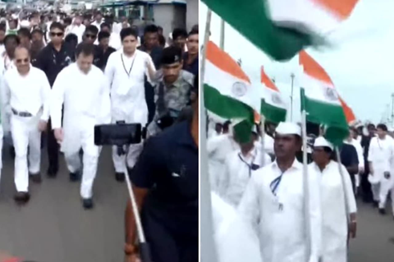Congress Bharat Jodo Yatra: राहुल गांधी ने कन्याकुमारी से शुरू की यात्रा, बोले- हम भारत के लोगों को सुनना चाहते हैं