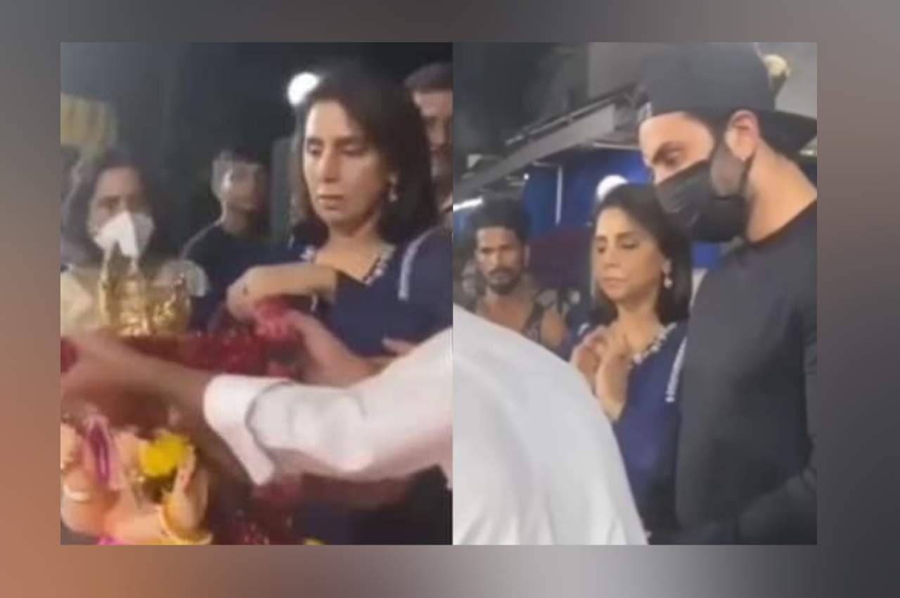 Ranbir Kapoor संग गणपति विसर्जन में शामिल हुईं नीतू कपूर, Alia Bhatt नहीं आईं नजर