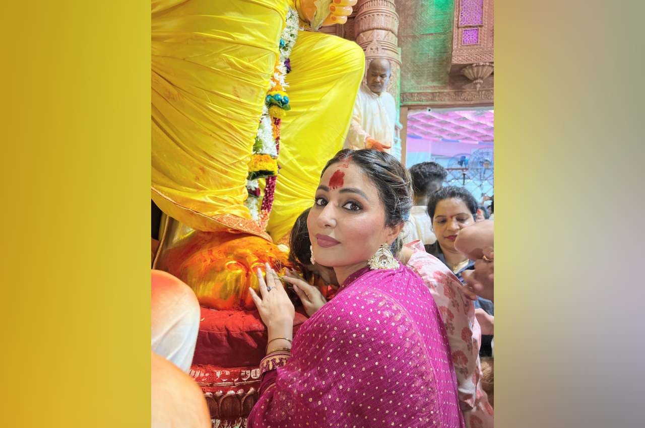 Hina Khan: गणपति के भक्ति में डूबी हिना खान, इस अंदाज में आईं नजर