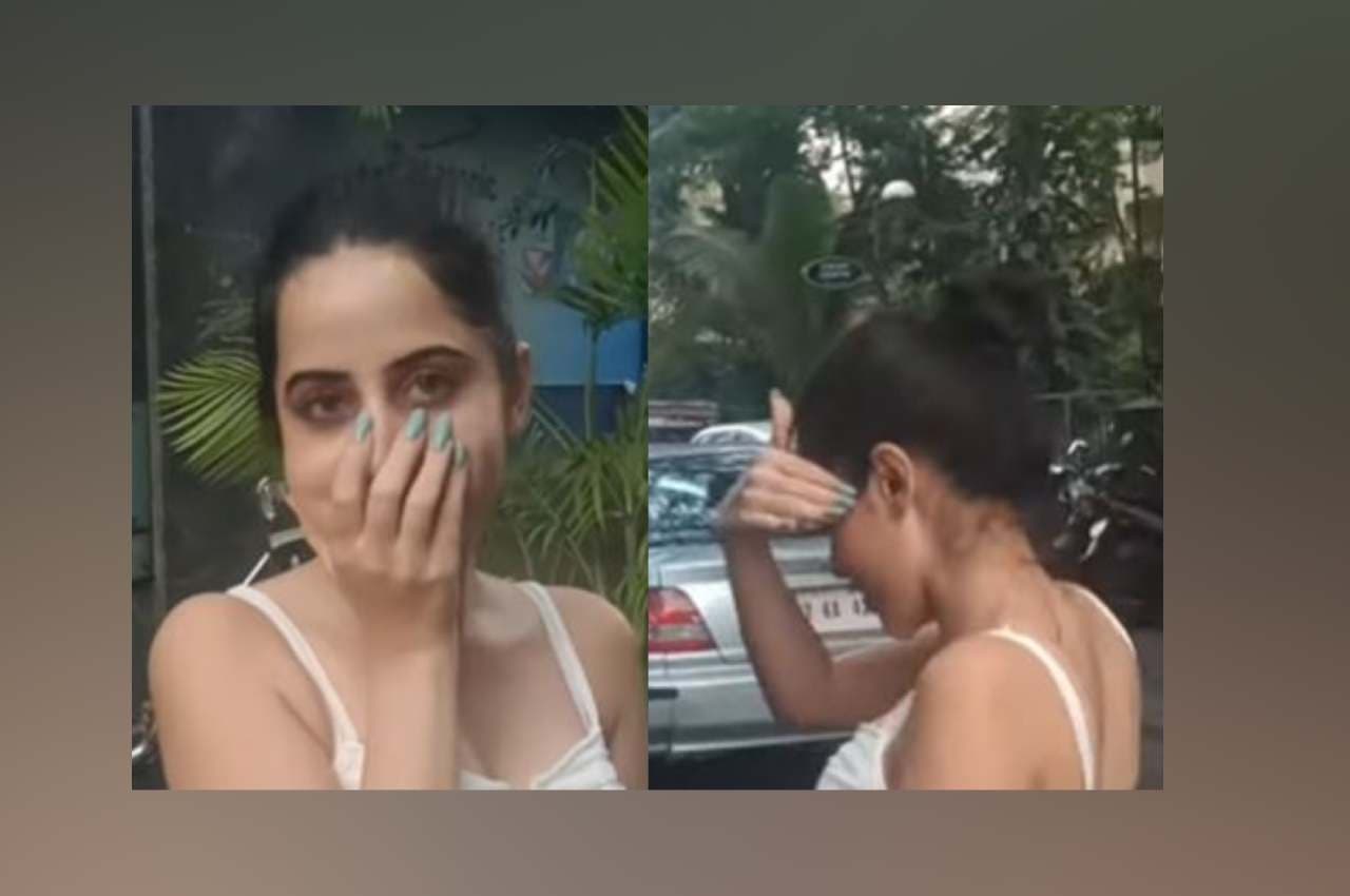 Urfi Javed Video: नो मेकअप लुक में दिखीं उर्फी जावेद, चेहरा छिपाती आईं नजर