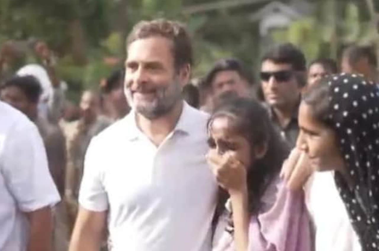 Viral Video: 'भारत जोड़ो यात्रा' के दौरान राहुल गांधी से मिलने के बाद भावुक हुई लड़की