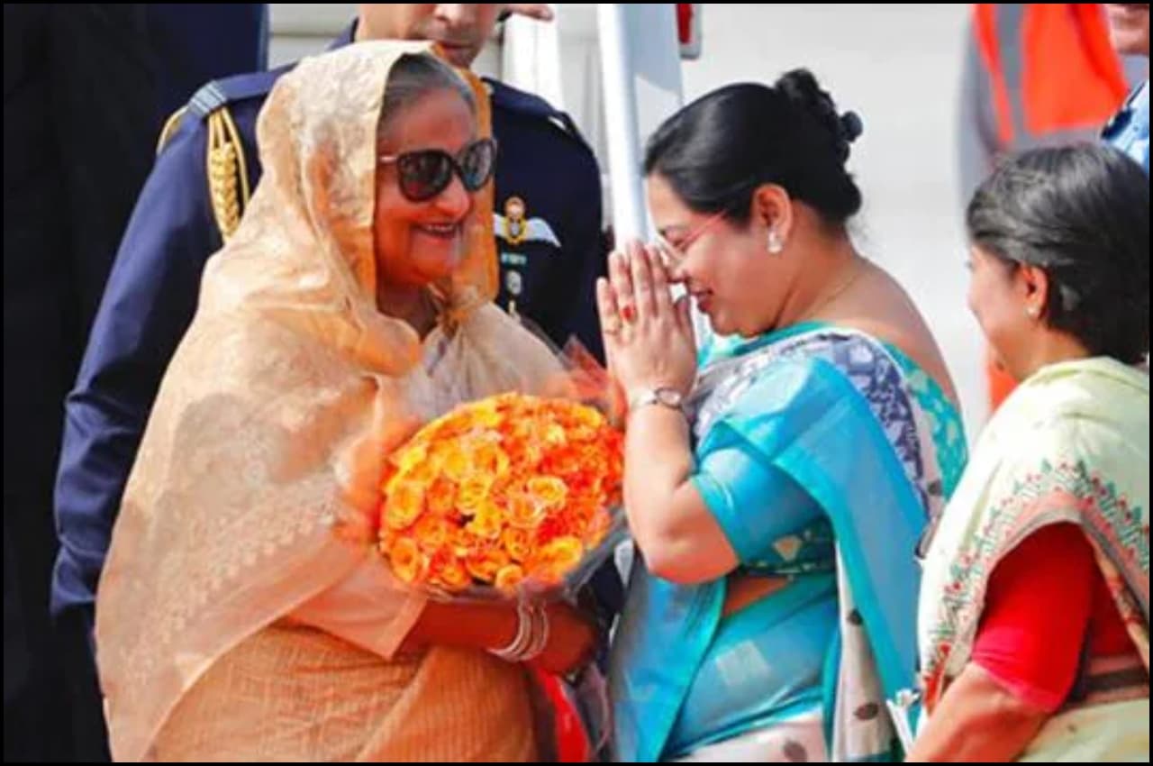 Bangladesh PM Sheikh Hasina: बांग्लादेश की पीएम शेख हसीना चार दिवसीय दौरे पर भारत पहुंचीं