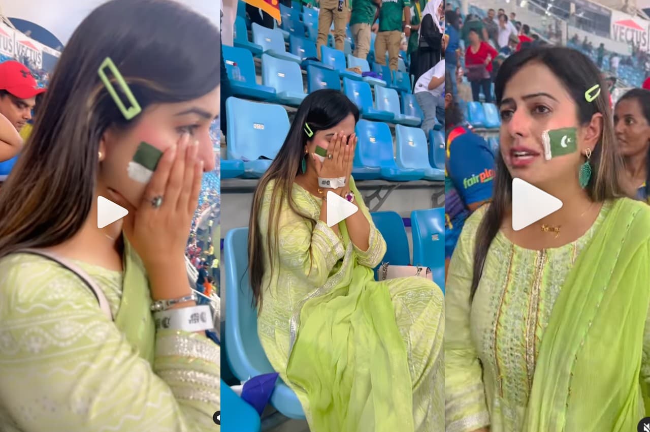 Asia Cup 2022: पाकिस्तान की हार के बाद फूट फूट कर रोने लगी ये खूबसूरत फैन, बोली- बाबर ने...'