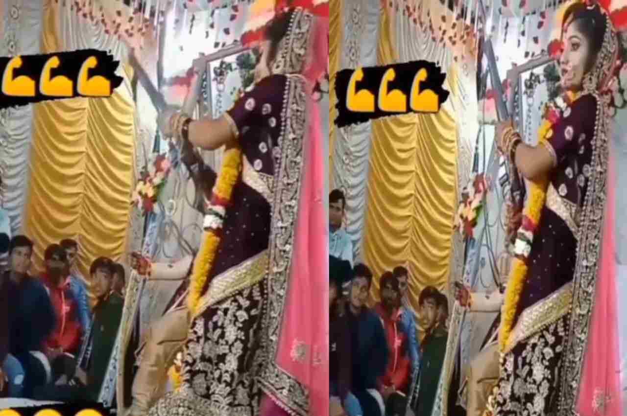 Viral Video: दुल्हन ने स्टेज पर की ऐसी जबरदस्त फायरिंग, 'बंदूकबाज' देख दूल्हे के उड़े होश