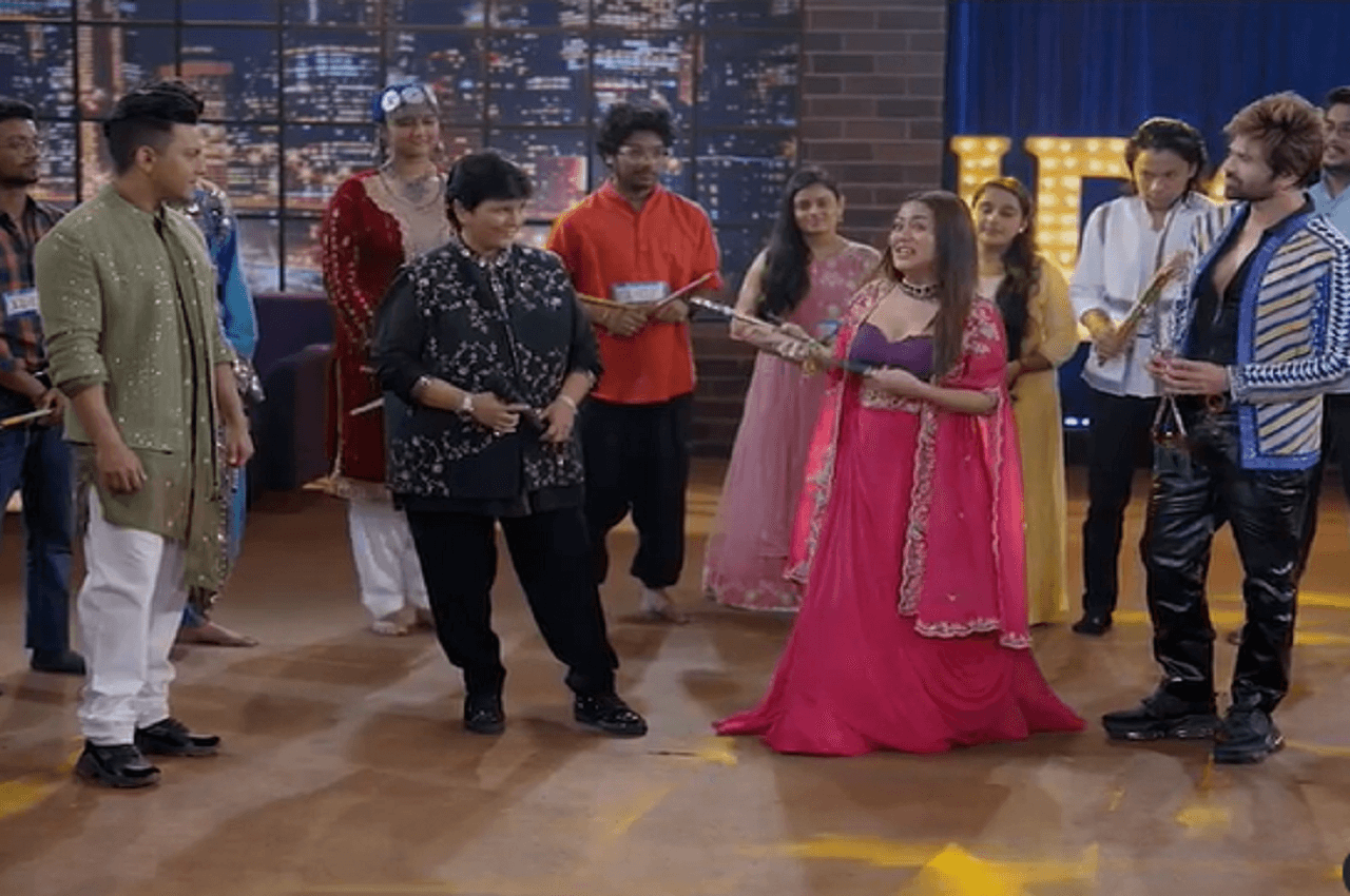 विवादों के बीच साथ नजर आईं Neha Kakkar और फाल्गुनी पाठक, साथ किया गरबा