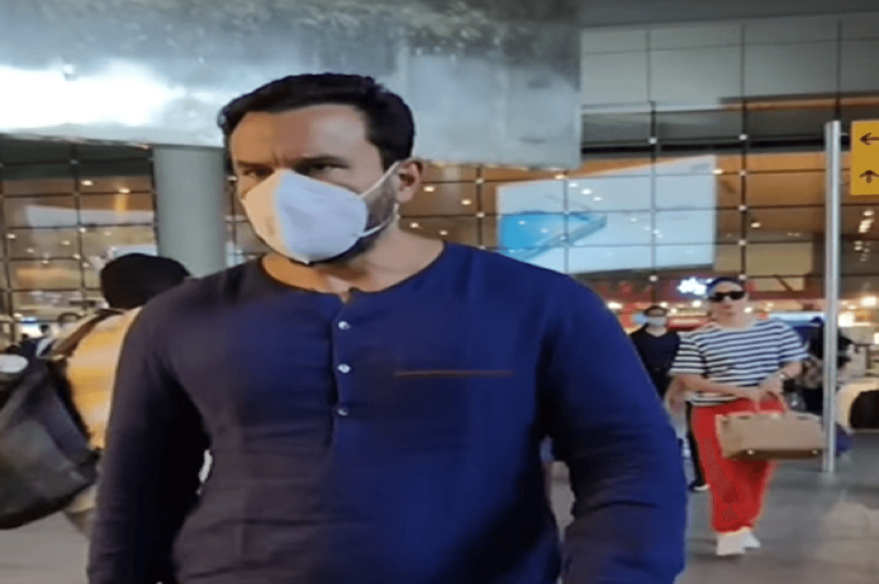 Saif & Kareena Spotted Video: पटौदी पैलेस से छुट्टी मनाकर लौटे बेबो और सैफ, एयरपोर्ट पर हुए स्पॉट