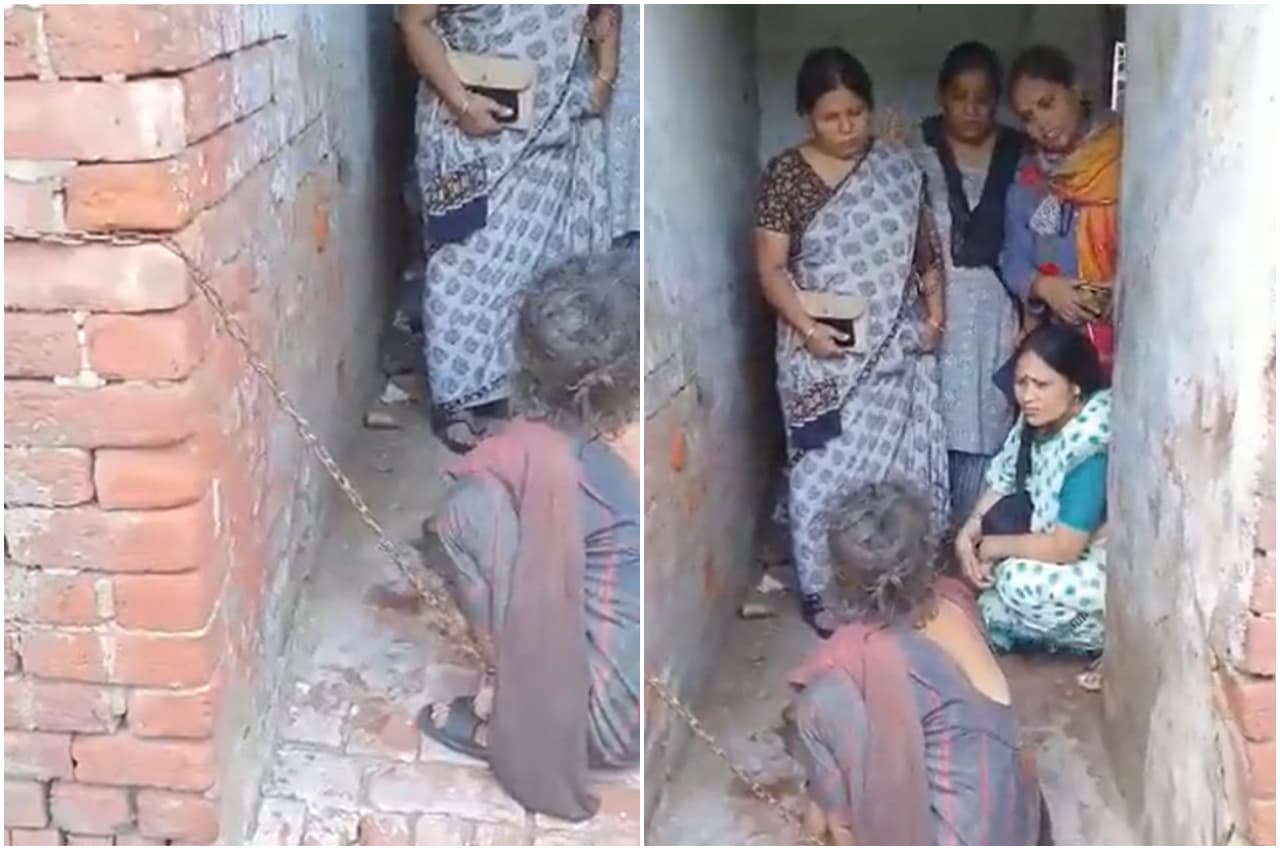 Firozabad News: 53 साल की महिला ने जिंदगी के 36 वर्ष जंजीरों में कैद रहकर बिताए, खुला आसमां देखा तो रो पड़ी
