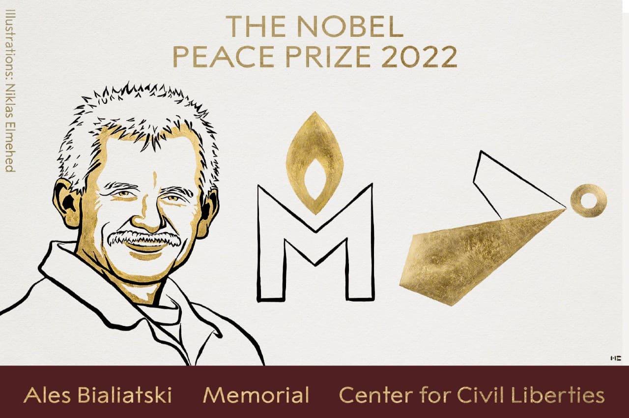 Nobel Peace Prize: बेलारूस के एलेस बियालियात्स्की के साथ दो संस्थाओं ने जीता शांति का नोबेल