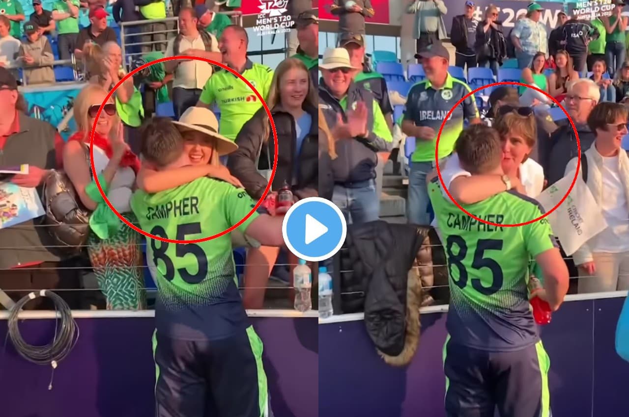 SCO vs IRE: अकेले के दम पर मैच जिताने वाले Curtis Campher को फैंस ने गले लगाया...Kiss भी किया, देखें