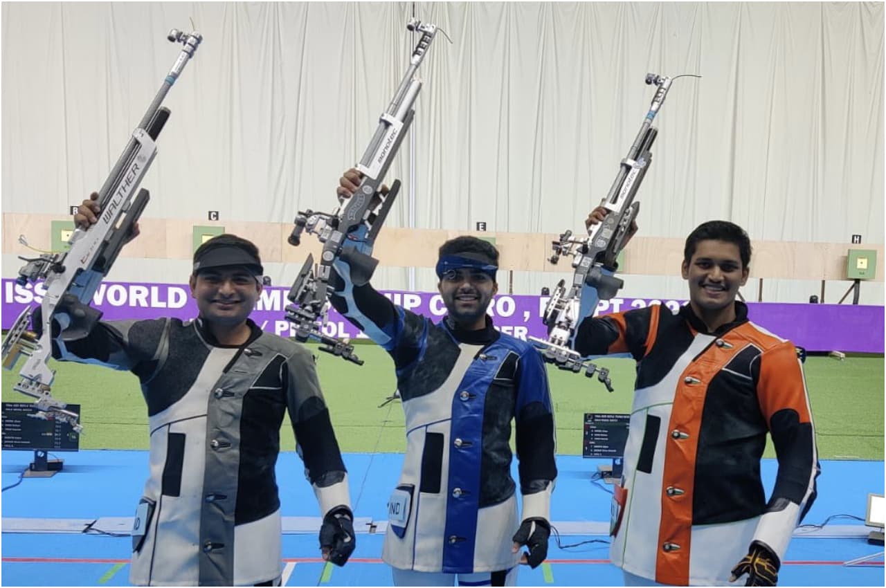 ISSF World Championship: रुद्राक्ष, अर्जुन और किरण ने भारत को दिलाया पांचवां गोल्ड, चीन को दी शिकस्त