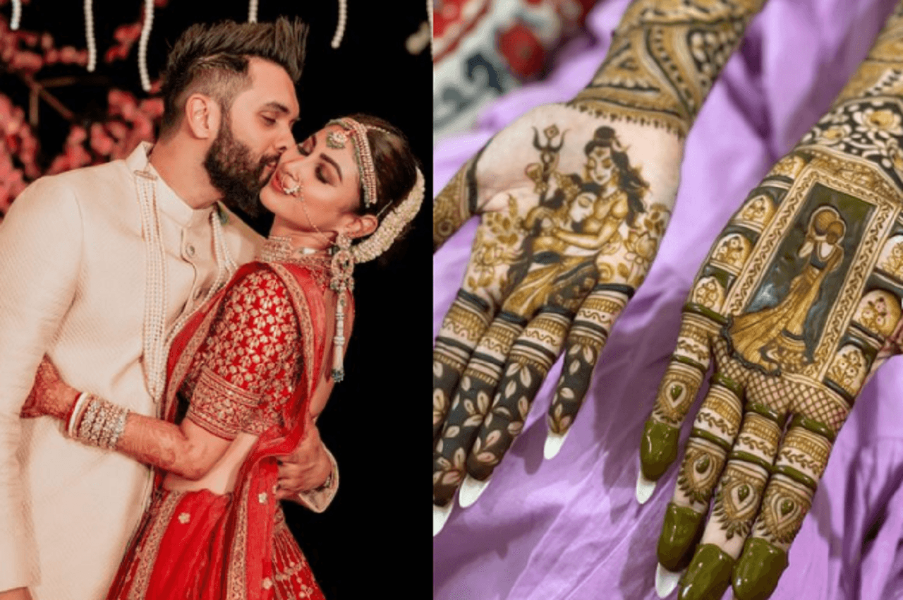 Karwa Chauth 2022: Mouni Roy ने पहले करवाचौथ पर सजाई पति सूरज के नाम की मेहंदी, बोलीं- 'सबसे पहला हमेशा..