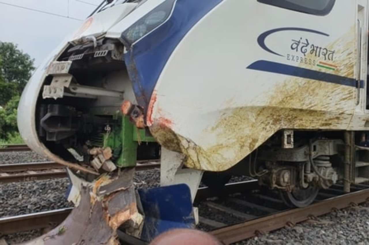 Vande Bharat Express: भैंसों के झुंड से टकराई वंदे भारत एक्सप्रेस, इंजन हुआ क्षतिग्रस्त