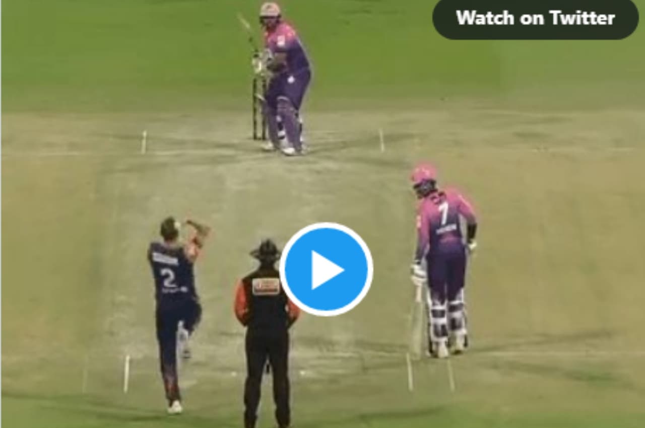 Abu Dhabi T10: आजम खान ने नॉर्टजे की गेंद पर ठोका खतरनाक छक्का, देखें वीडियो