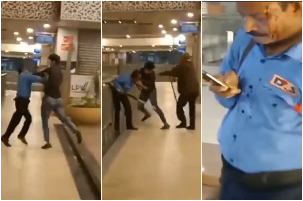 Viral Video: गौर सिटी मॉल के अंदर बंदूकधारी गार्ड को युवक ने दौड़ा-दौड़ाकर कूटा, वजह जानकर सभी हैरान