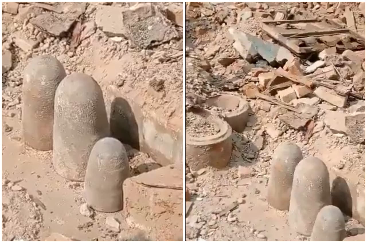 Viral Video: कानपुर स्टेशन पर चल रही थी खुदाई, शिवलिंग की आकृति के पत्थरों से लिपटे नाग-नागिन को देखने को लगी भीड़