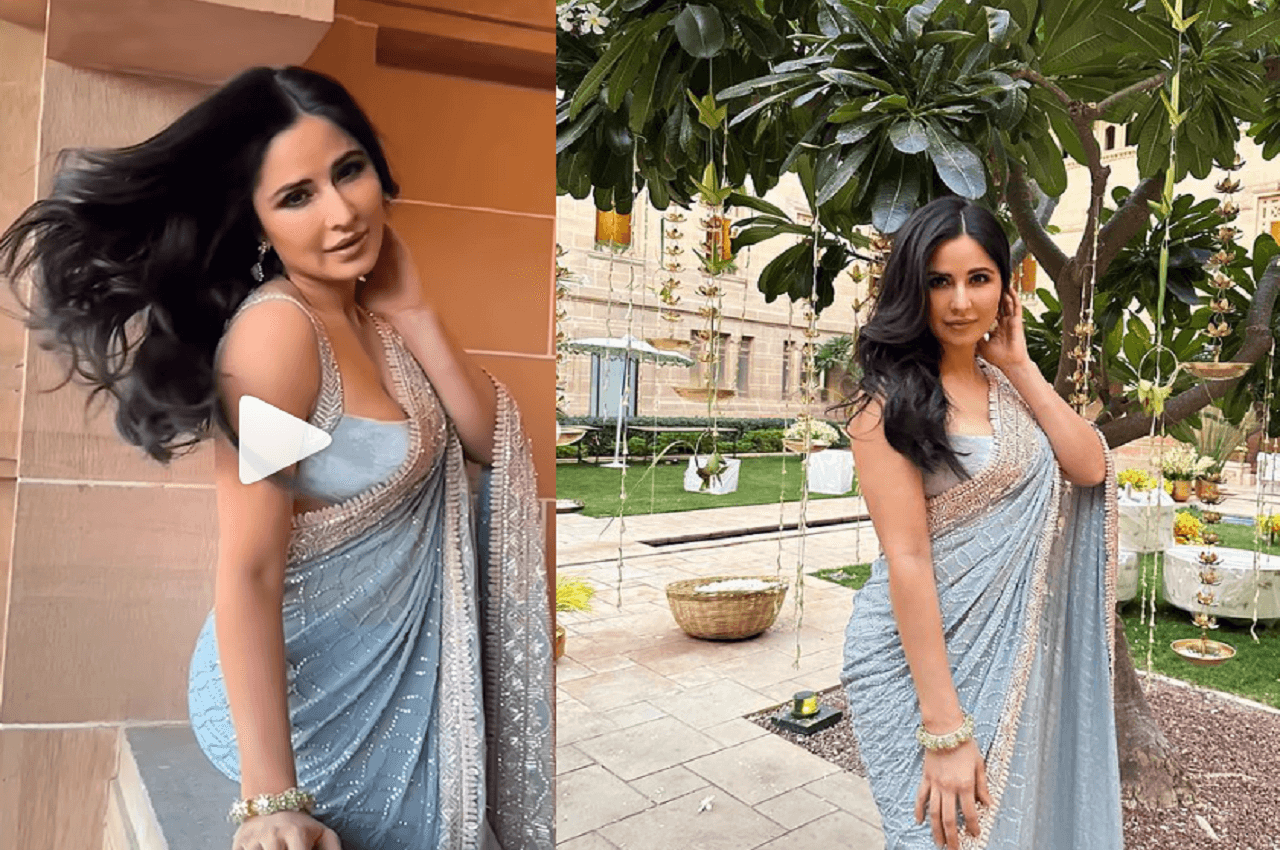 Katrina Kaif: पेस्टल साड़ी और खुले बालों में कैटरीना ने दिखाया दिलकश अंदाज, फैंस की थमी धड़कन