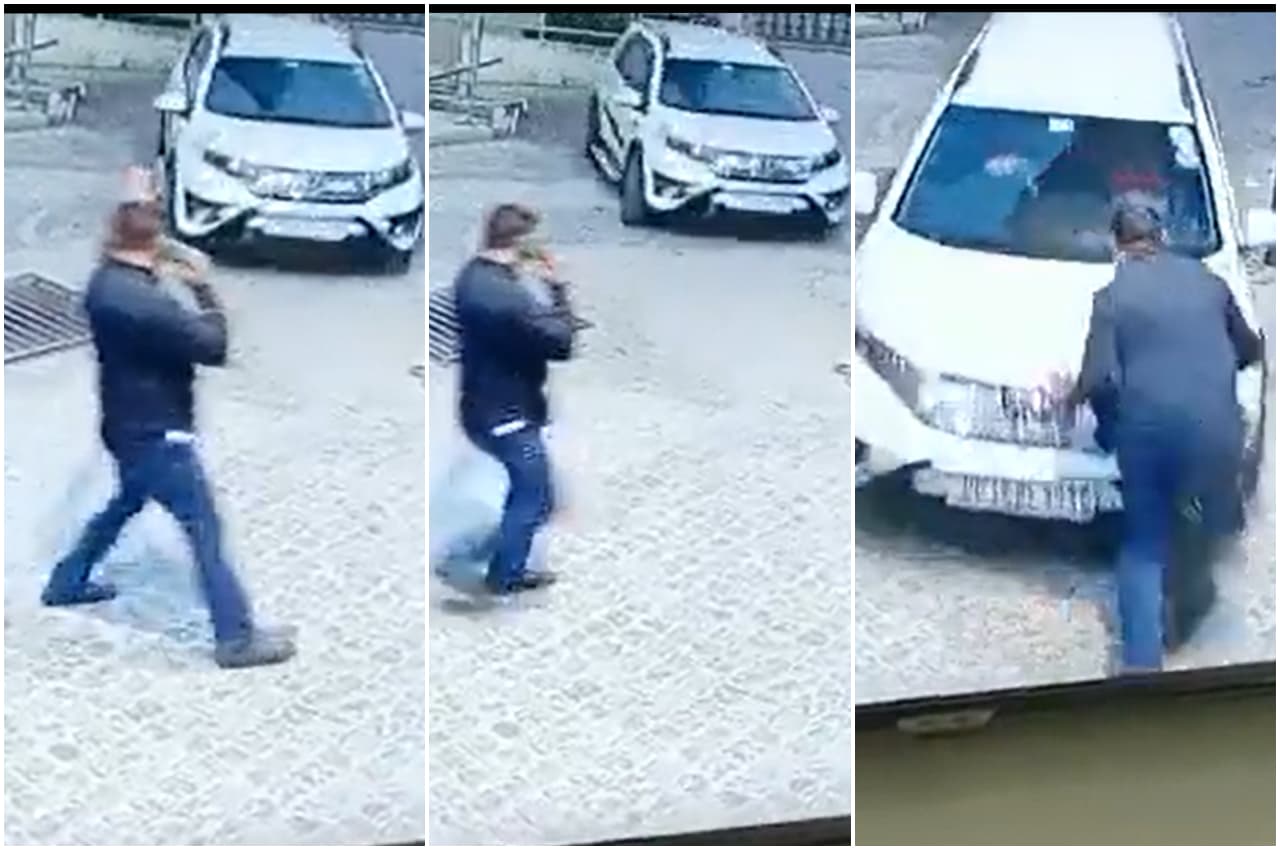 Viral Video: पीछे लगी थी पुलिस, दुष्कर्म के आरोपी MD ने कार से सिक्योरिटी गार्ड को उड़ाया, फिर कर दी फायरिंग, देखें