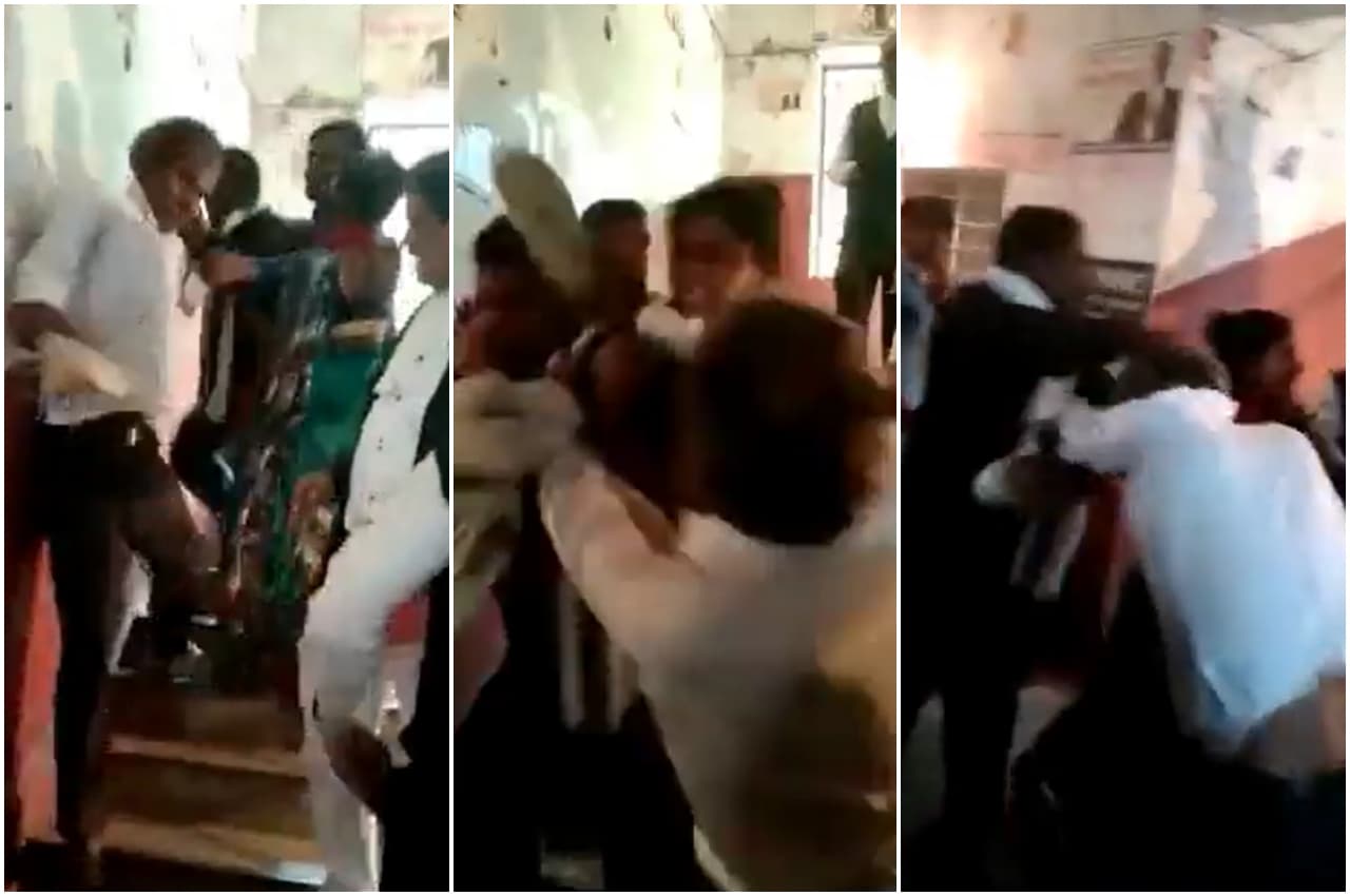 Viral Video: कोर्ट में तारीख पर गए थे पति-पत्नी, तभी हुआ ऐसा सीन की मच गया हड़कंप