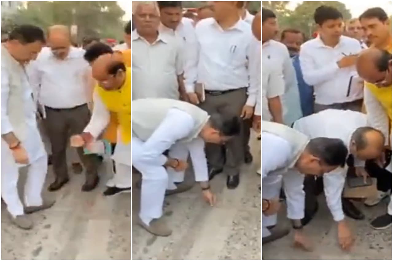 PWD मंत्री जितिन प्रसाद ने कानपुर में अपनी उंगली से ही खोद दी 34 करोड़ रुपये से बनी सड़क, फिर हुए ये