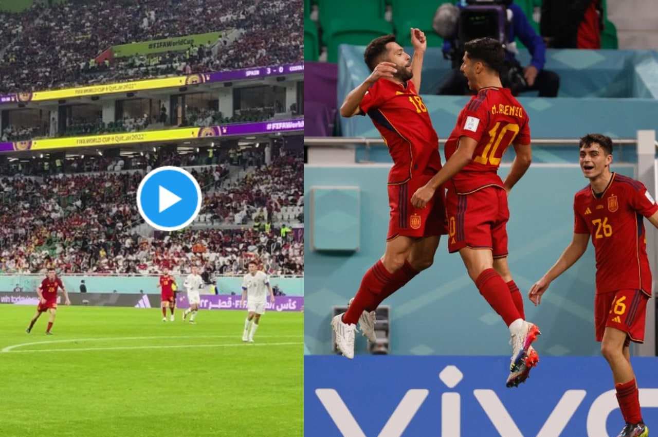 FIFA World Cup 2022: स्पेन के स्ट्राइकर ने कोस्टा रिका के गोल पोस्ट को चीरा, दागे 7 गोल, देखें Video