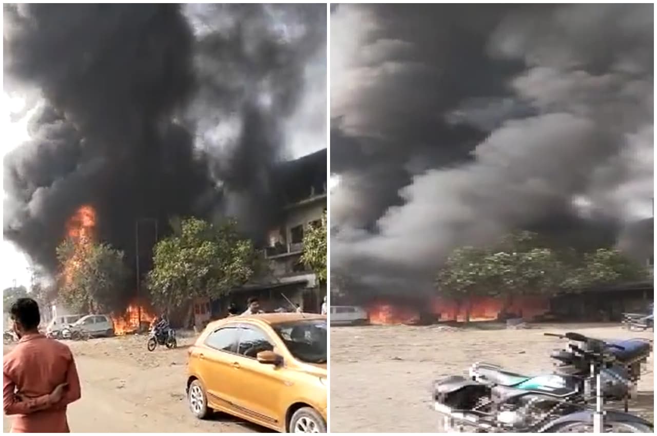 Kanpur Factory Fire: पान मसाला फैक्ट्री में लगी भीषण आग, पलभर में राख हुआ इतने करोड़ का माल, देखें