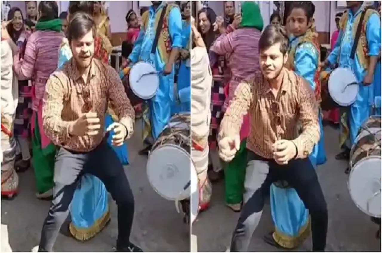Viral Video: न हाथ में बोतल और ना ग्लास, फिर भी चढ़ी ऐसी मस्ती कि बारात में डांस करते हुए बनाने लगा पैग