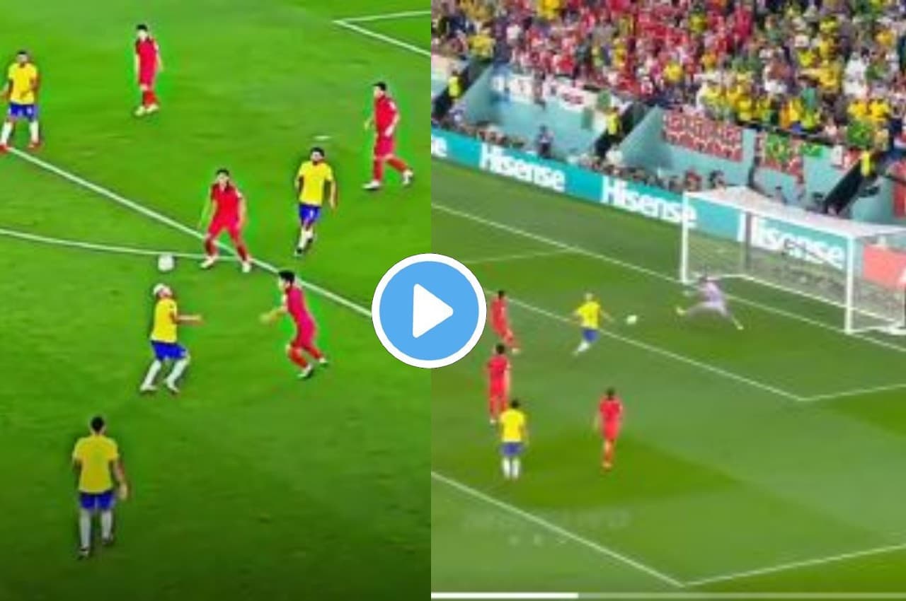 FIFA World Cup: Richarlison का ये गोल नहीं देखा तो क्या देखा...गेंद को चार बार सिर पर उछाला, फिर पैर से गोलपोस्ट में भेजा