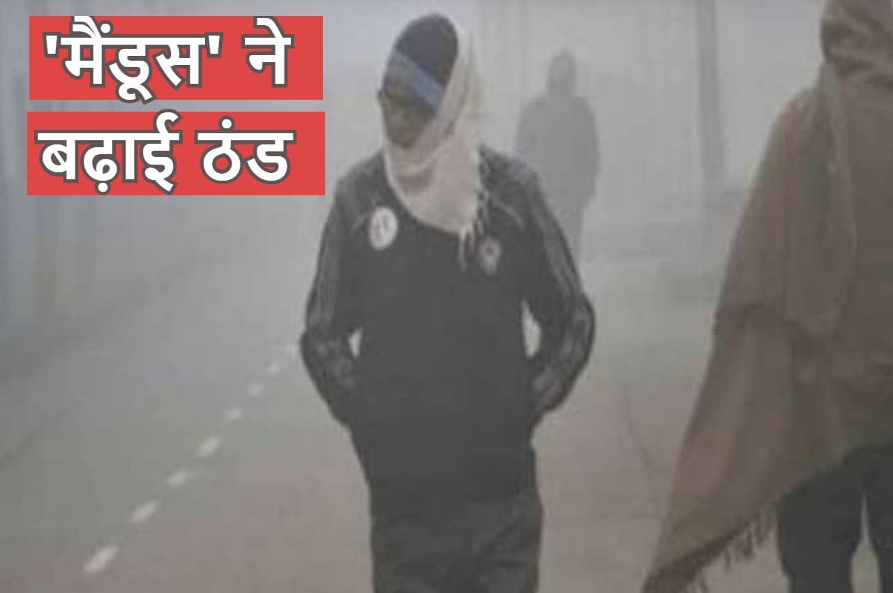 MP Weather: मध्य प्रदेश में दिख रहा 'मैंडूस' का असर, इन जिलो मावठा गिरने की संभावना