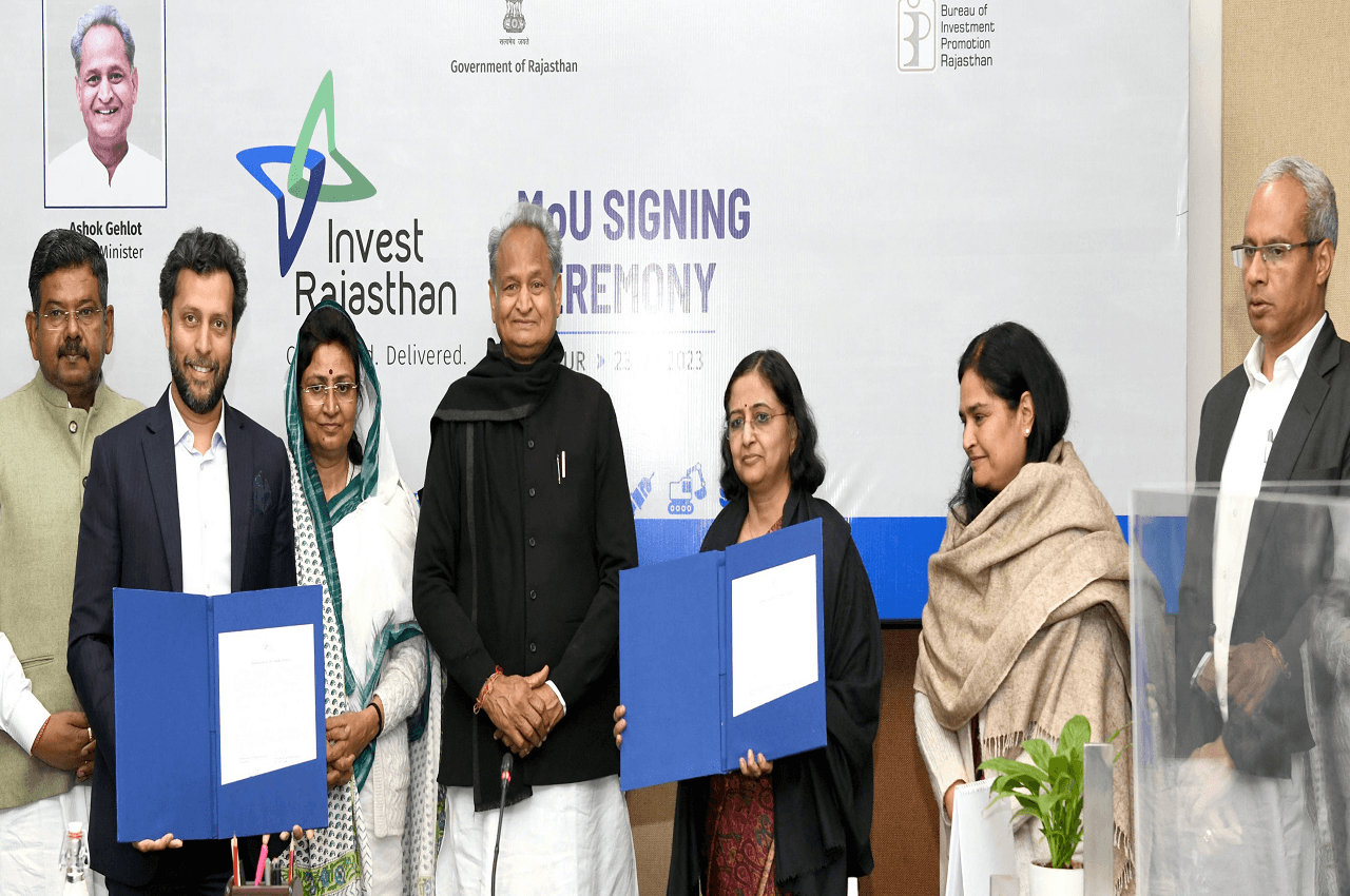 Rajasthan Hindi News: 26 परियोजनाओं के एमओयू पर सीएम ने किए हस्ताक्षर, 17 हजार लोगों को मिलेगा रोजगार