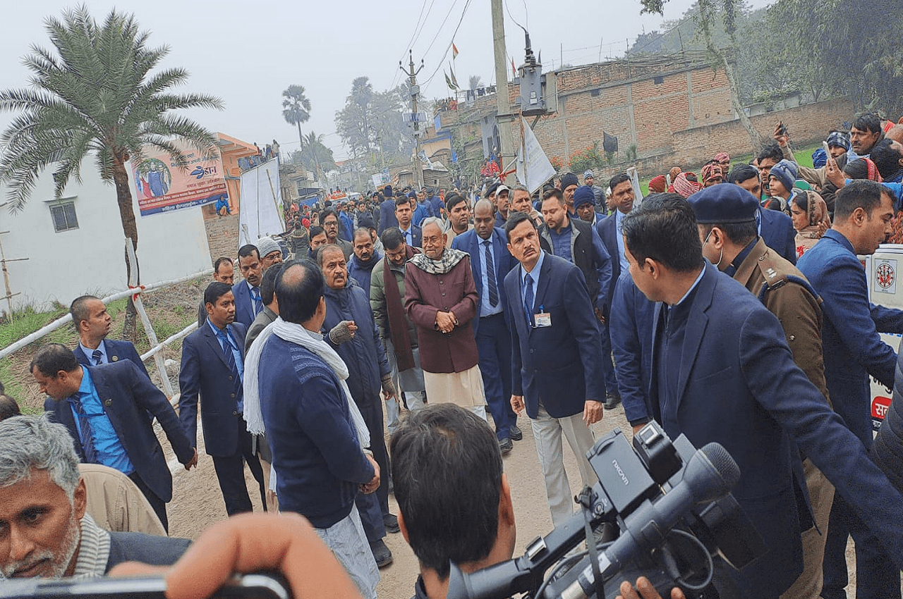 CM Nitish Kumar At Vaishali