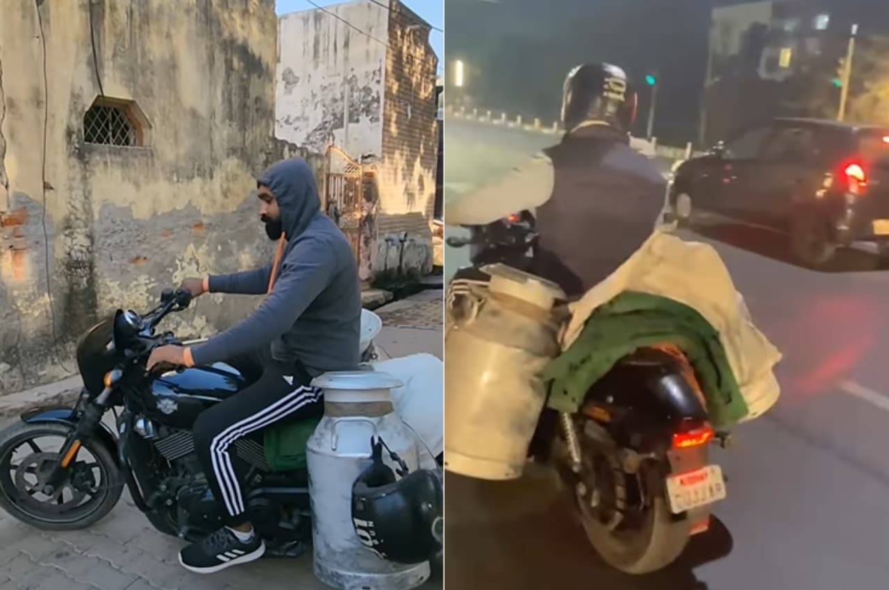 Viral Video: दूध वाला इस बाइक पर बांटने पहुंचा दूध, लोगों की आंखे फटी की फटी रह गईं, देखें वीडियो
