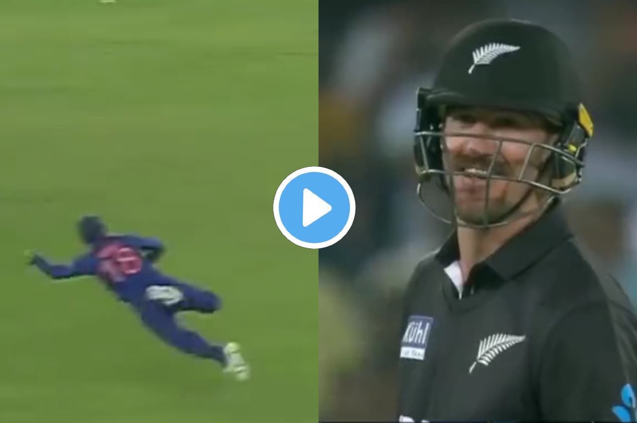 IND vs NZ: हवा में उछले विराट कोहली और बाएं हाथ से रोक लिया चौका, देखें वीडियो