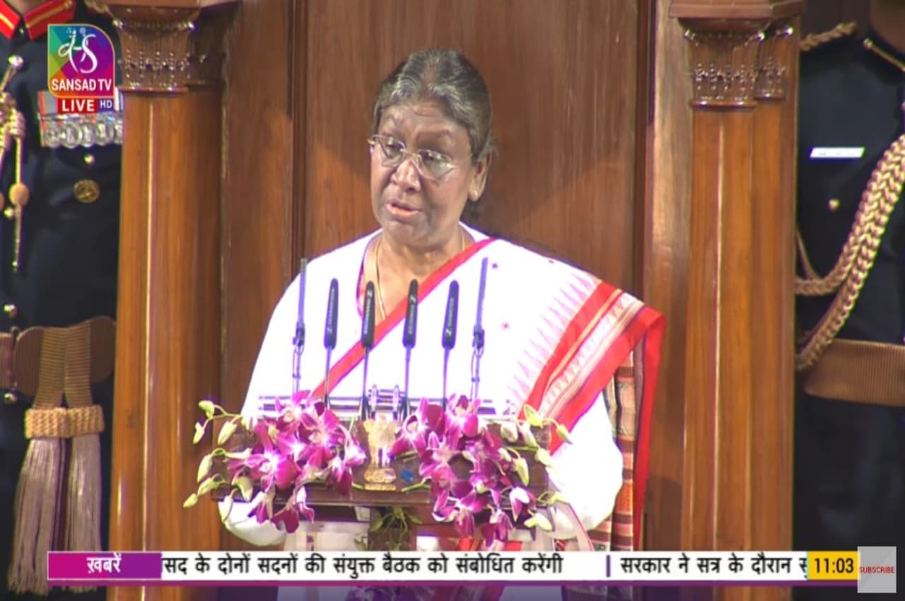 Budget 2023: संसद संयुक्त सदन में राष्ट्रपति द्रौपदी मुर्मू ने कहा, 'आने वाली सदियों में भी भारत दुनिया को राह दिखाएगा'