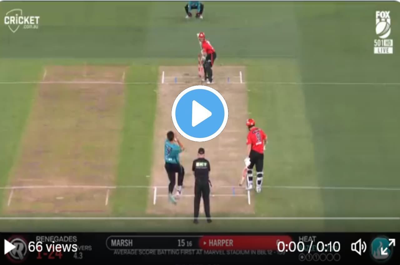 BBl 2023:  Sam Harper ने खड़े-खड़े लगाया पावरफुल छक्का, झूम उठे दर्शक, देखें VIDEO