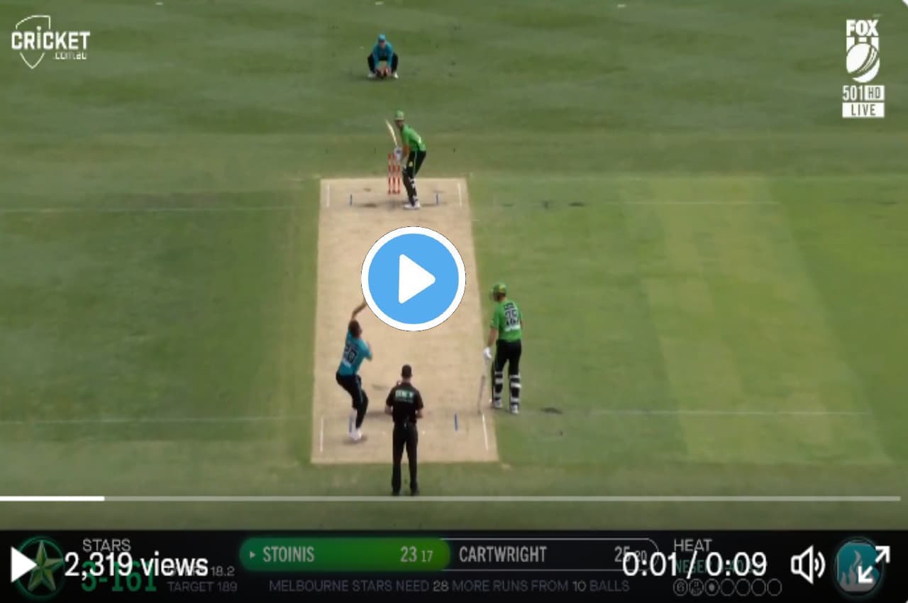 BBL 2023: Stoinis ने खेला 'फावड़ा शॉट'...गेंद को जमीन से खोदा और ठोक डाला खतरनाक छक्का, देखें