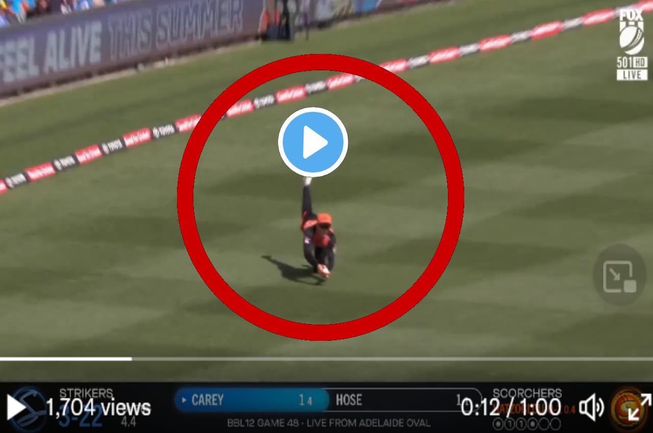 BBL 2023: गेंद पर 'चीते' की रफ्तार से झपटे Cameron Bancroft, लपक ले गए मुश्किल कैच
