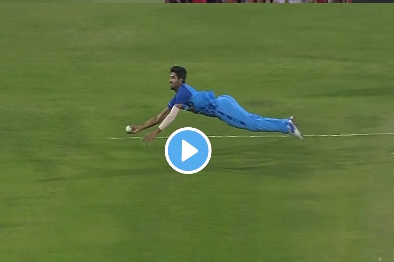 IND vs NZ: 'वाह क्या कैच है'....हवा में उड़ते हुए Sundar ने लपका अद्भुत कैच, देखें VIDEO