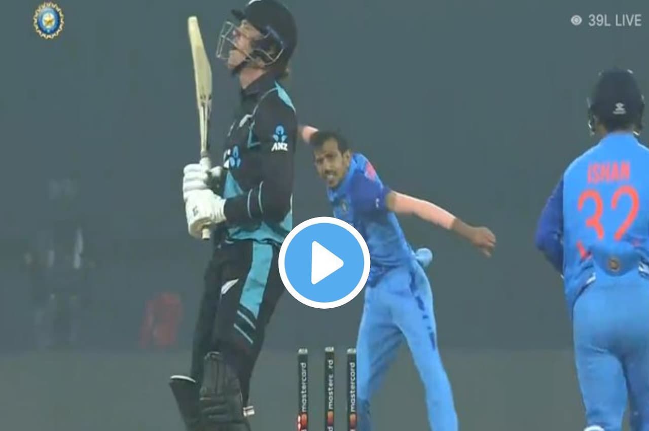 IND vs NZ: चहल ने किया Finn Allen का खेल...उड़ा डाली गिल्लियां, देखें