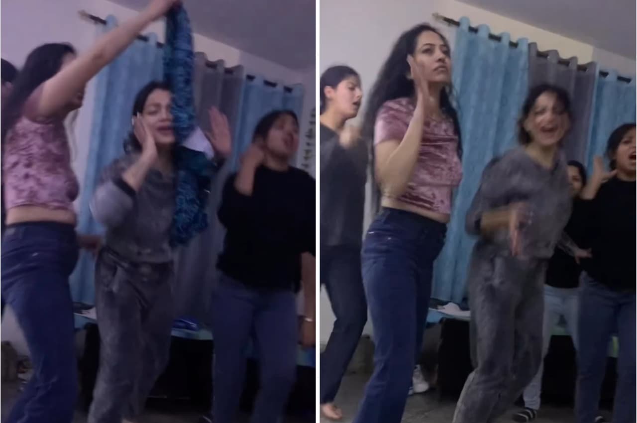 Girl dance viral video: ‘गुपचुप-गुपचुप लामा लामा घूंघट’ सॉन्ग पर लड़कियों ने दिखाई अपनी कातिल अदाएं, वीडियो वायरल