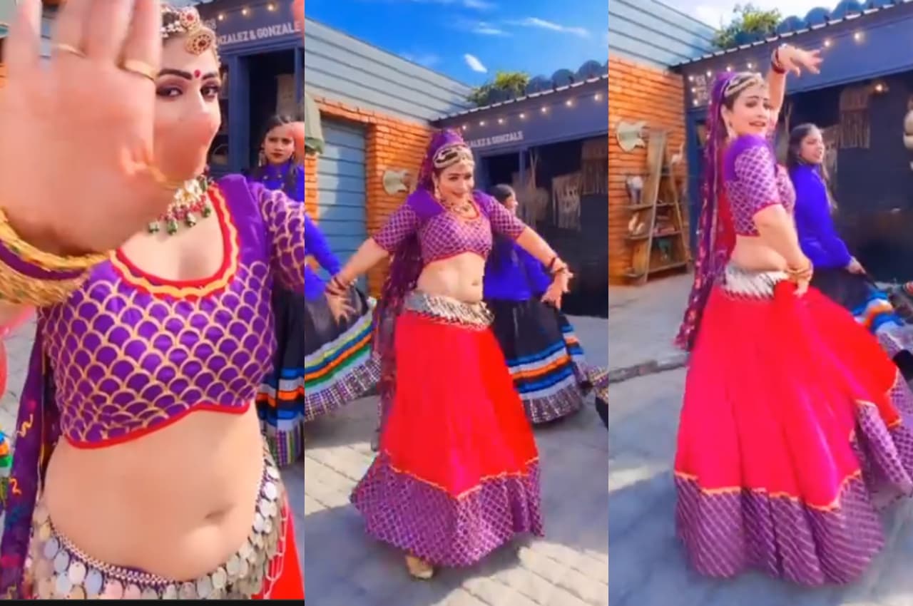 Gori nagori dance video: घाघरा चोली में गोरी नागोरी ने लचकाई ऐसी कमर, ठंड में भी फैंस के छूटे पसीने